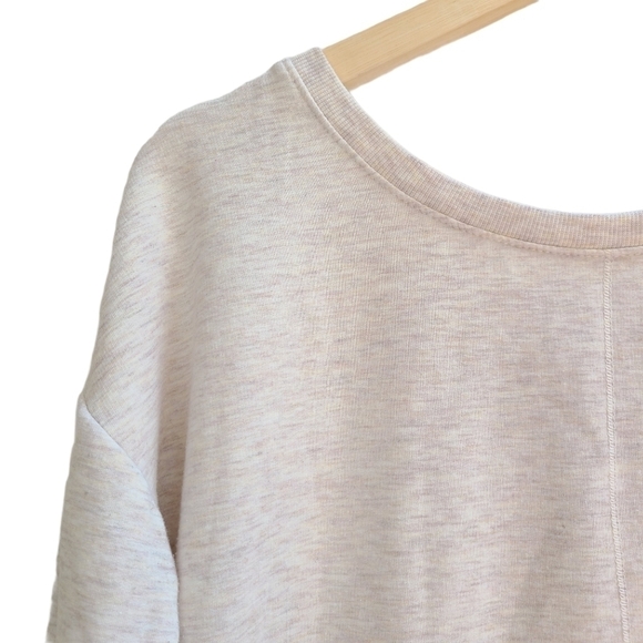 90 Degrees Over-sized Sweatshirt with Lace-up Back, Size Small - Picture 3 of 5